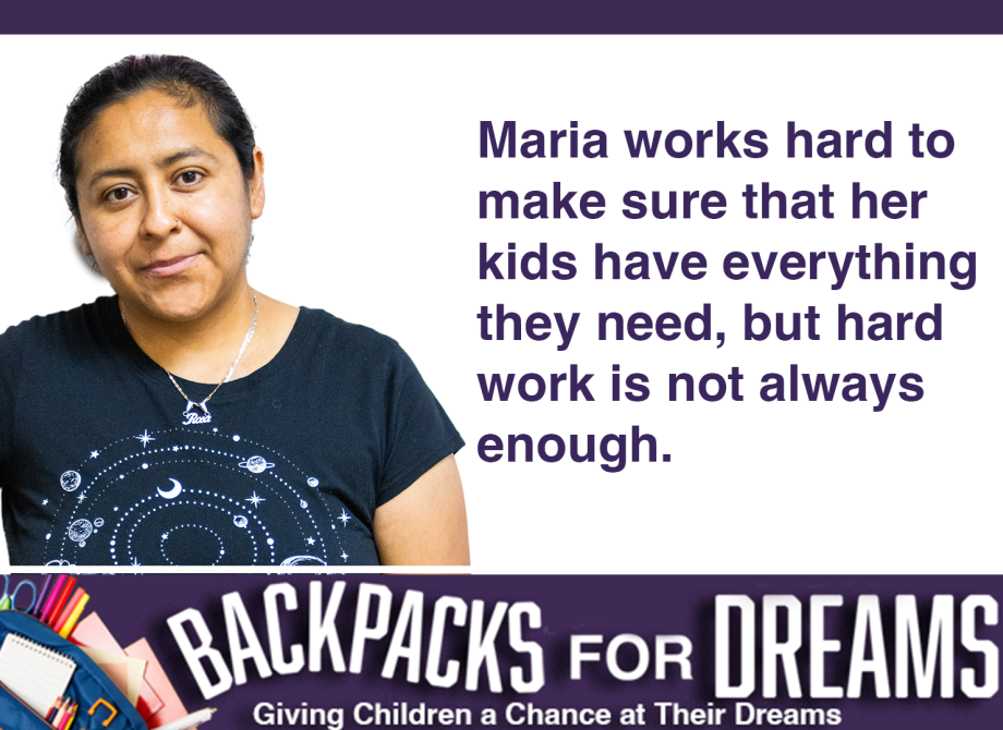 Maria works hard to make sure her kids have everything they need, but hard work is not always enough