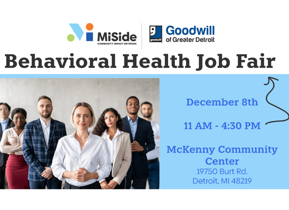 Behavioral Health job Fair December 8th