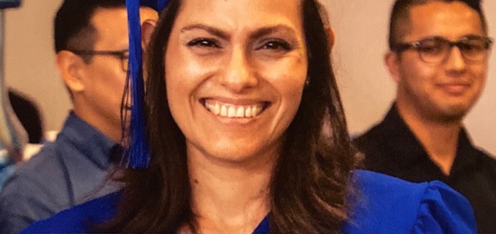 Hilda Vazquez Gomez at graduation