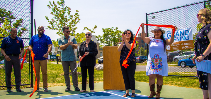 Ribbon Cutting at Yaker Park in Detroit